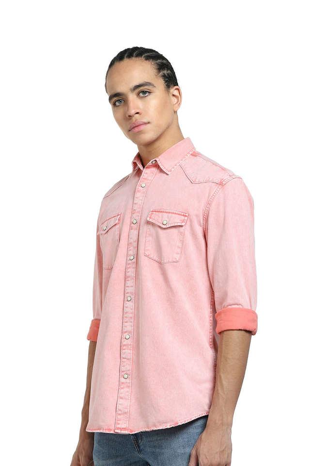 Jack & Jones Peach Denim Shirt