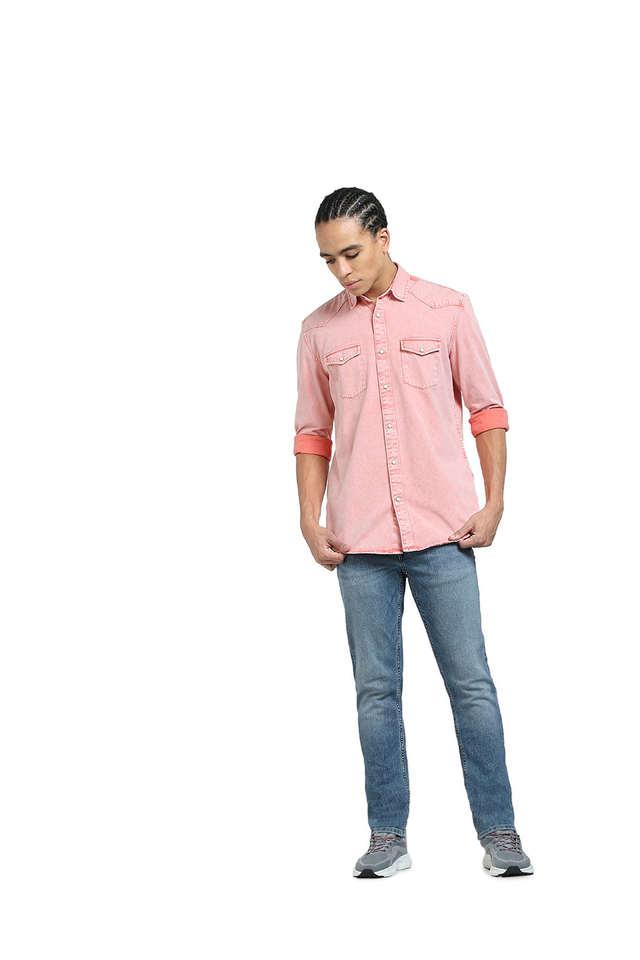 Jack & Jones Peach Denim Shirt