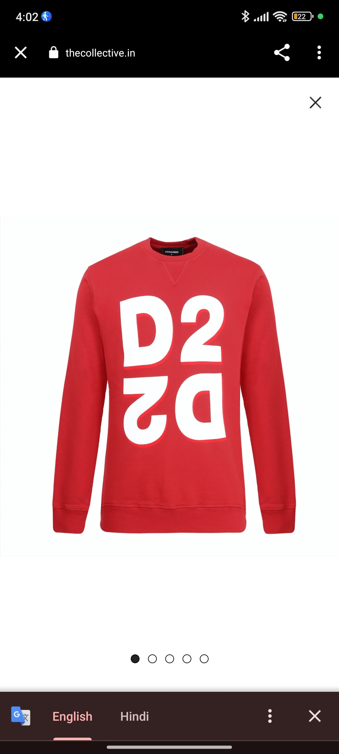 DSQUARED2 Red Sweatshirt