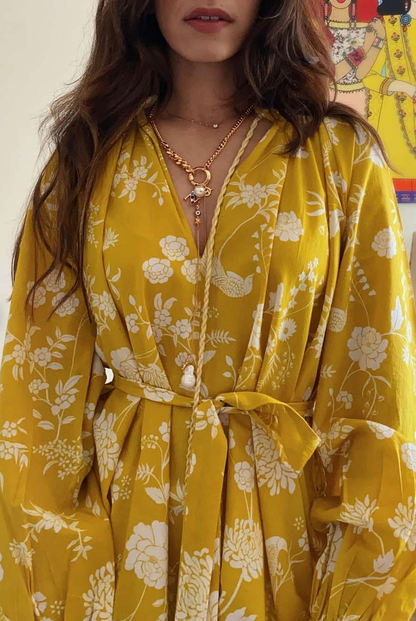 Neh Yellow Floral Dress