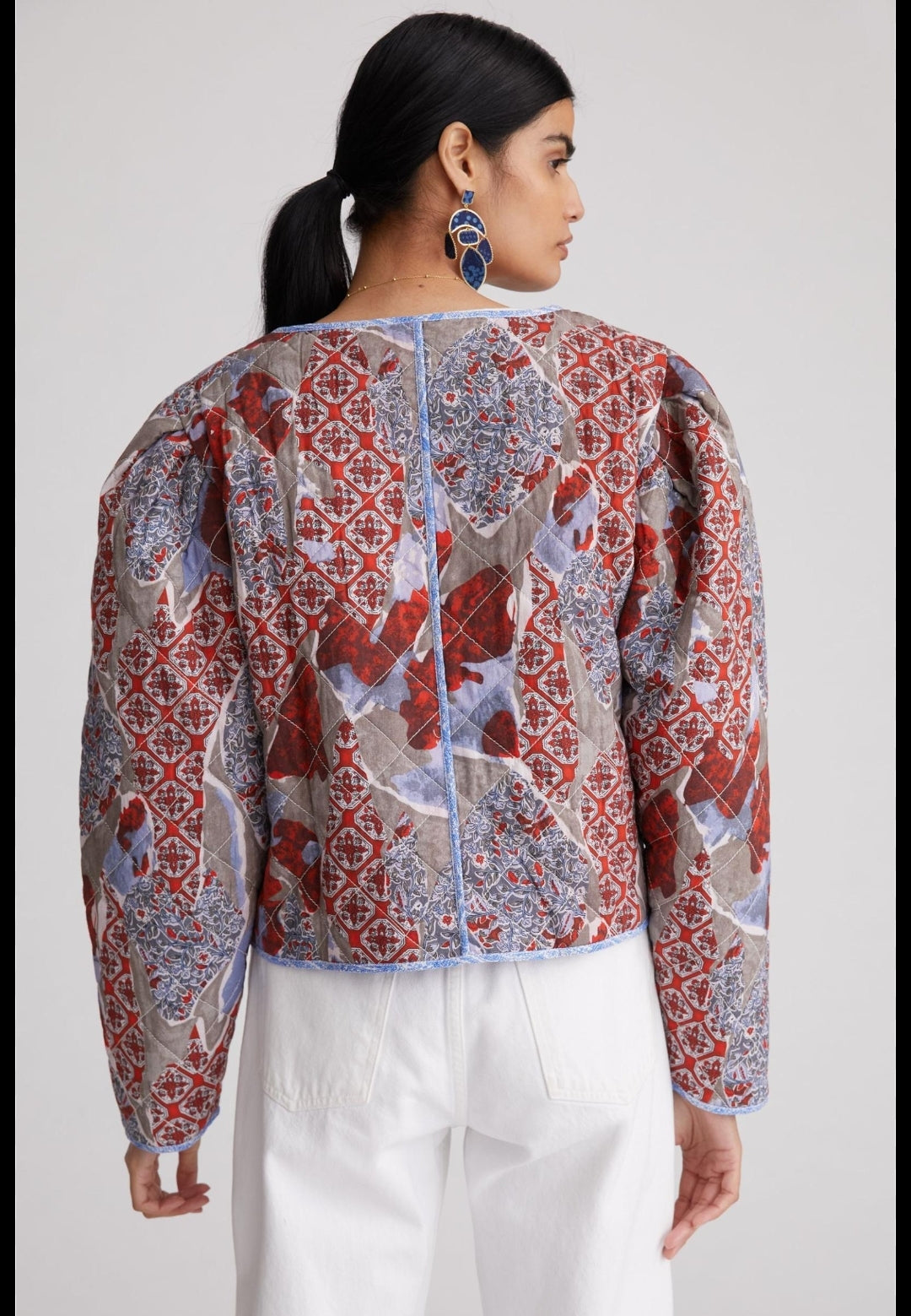 Anthropologie Liani Puff-Sleeved Jacket