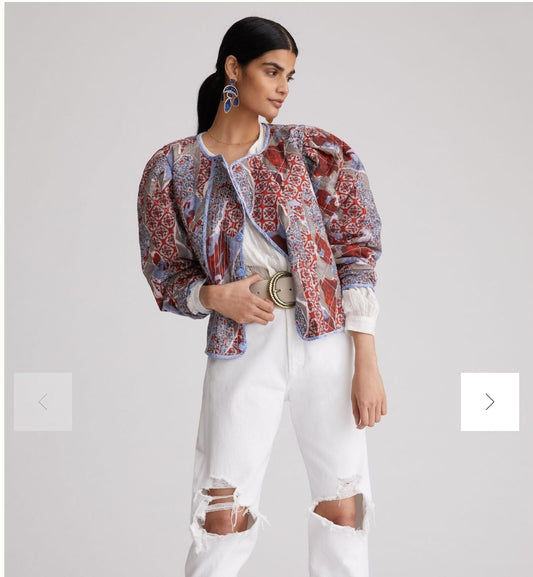 Anthropologie Liani Puff-Sleeved Jacket