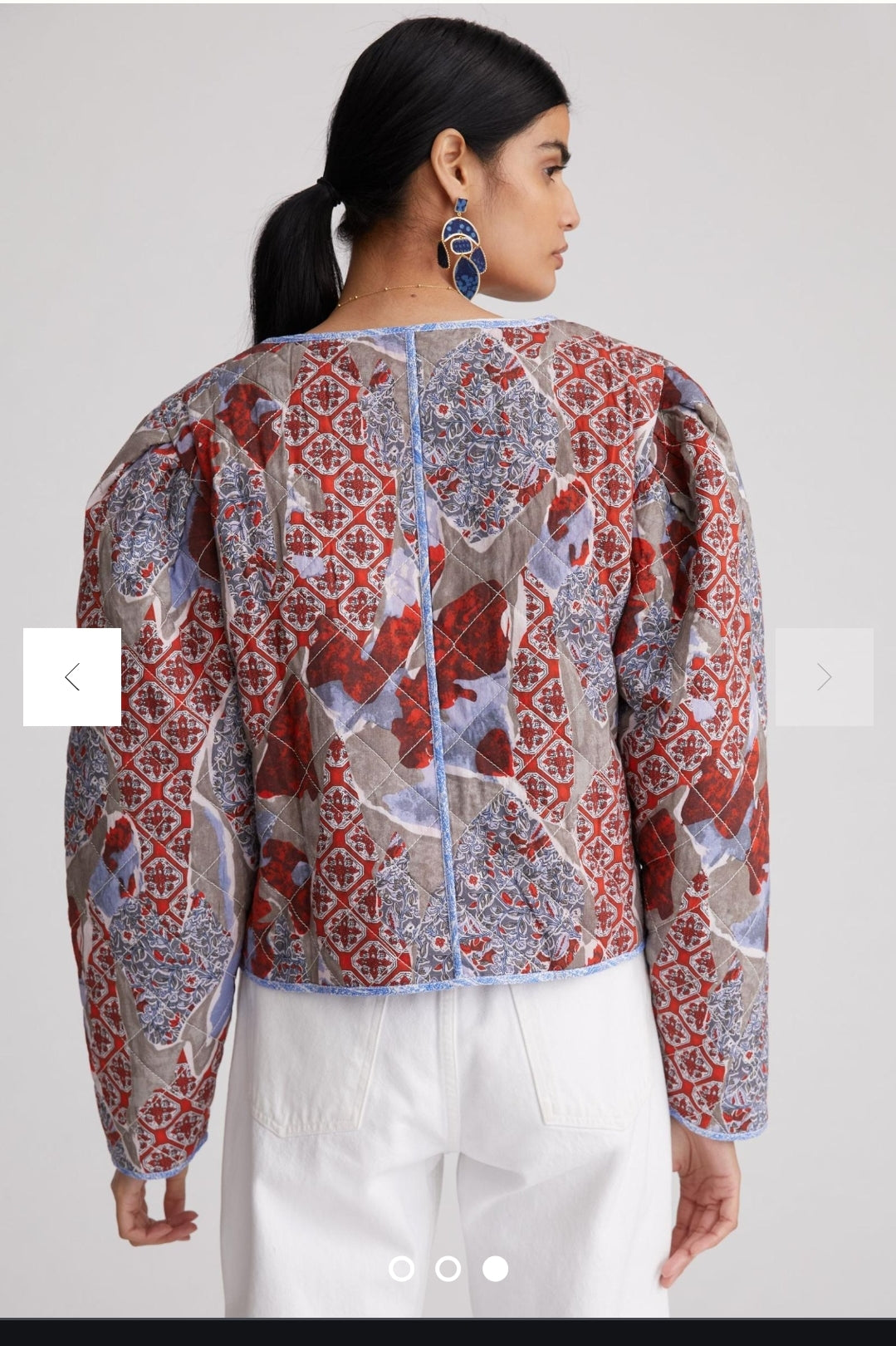 Anthropologie Liani Puff-Sleeved Jacket