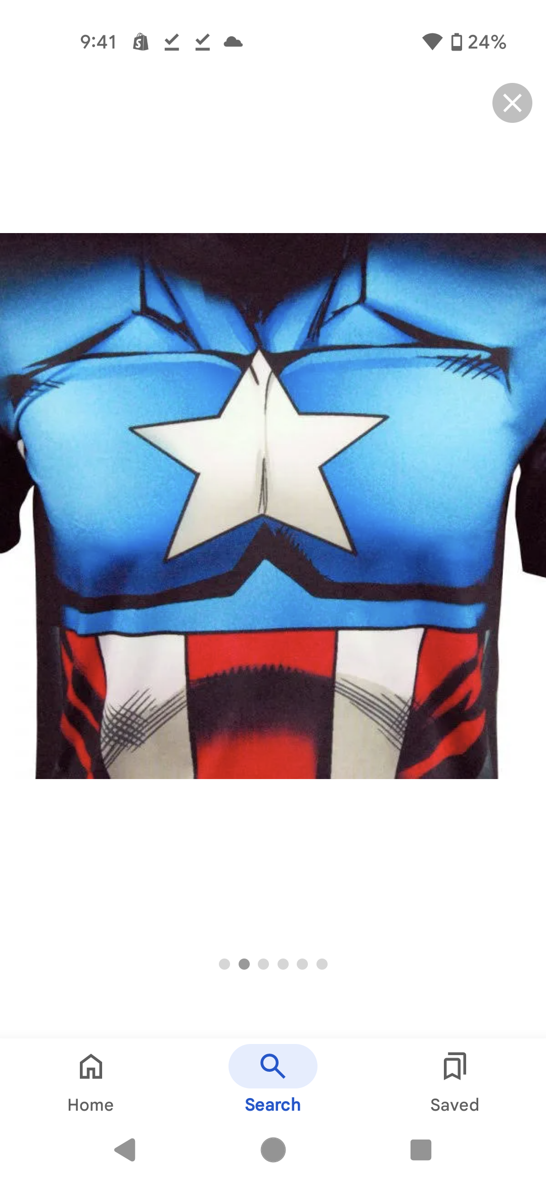 Marvel Captain America Men's Cappin Stance TEE