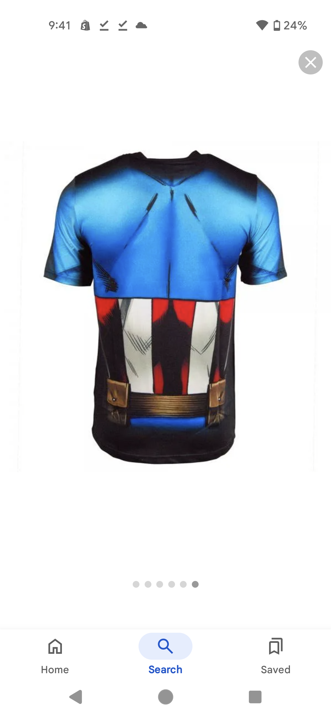 Marvel Captain America Men's Cappin Stance TEE