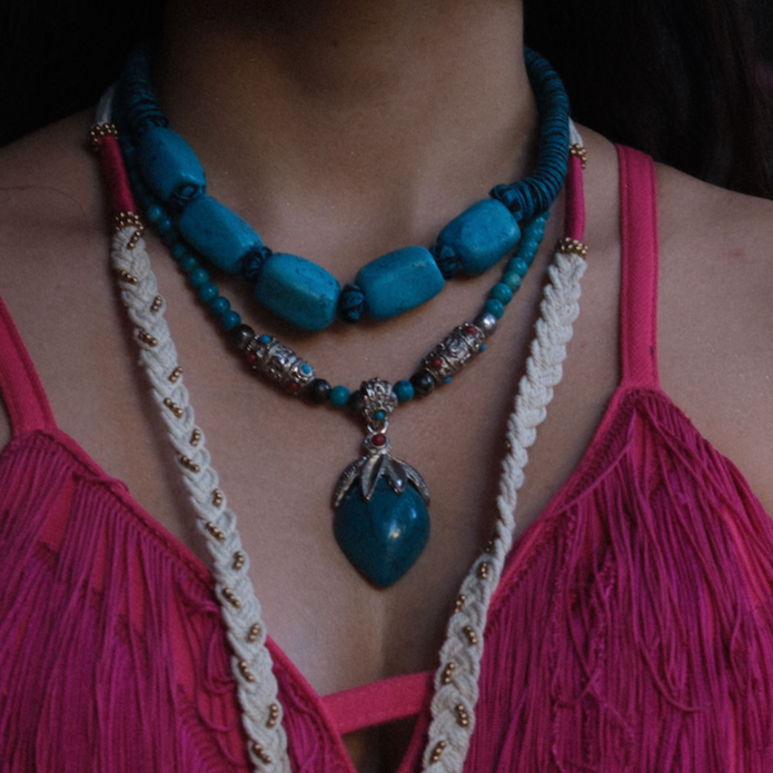 Gyu Tibetan Turquoise Neckpiece