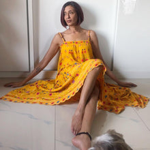 Load image into Gallery viewer, Ritu Kumar Women Yellow Printed A Line Dress
