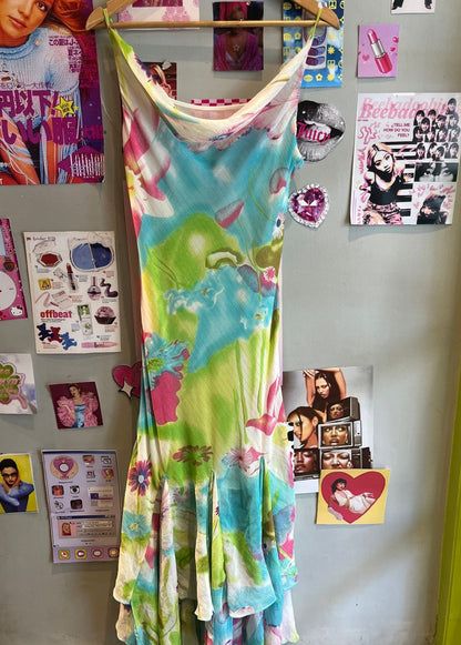 2000's Rom Com Coded Floral Slip Dress