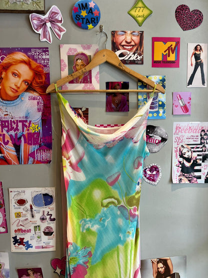 2000's Rom Com Coded Floral Slip Dress