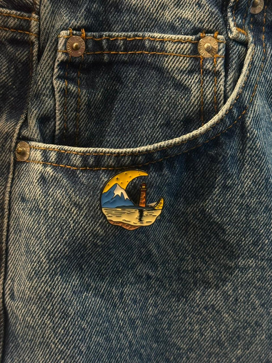 Moon & Mountains Pin