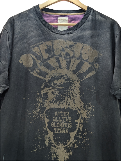 DIESEL Grey Grapic T-Shirt