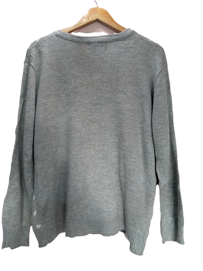 Christmas Grey White Sweater