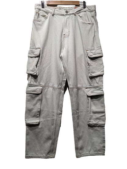 Powerlook Light Wash Denim Cargo