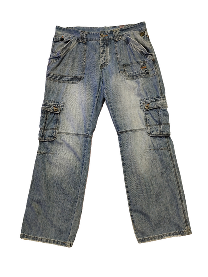 Diesel Blue Engineered Denim Jeans