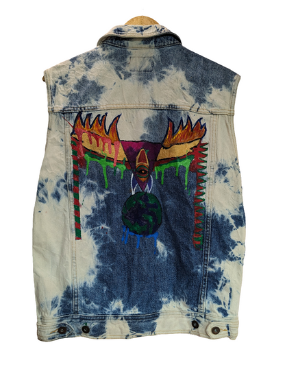 TOPMAN Handcut Sleeveless Jacket