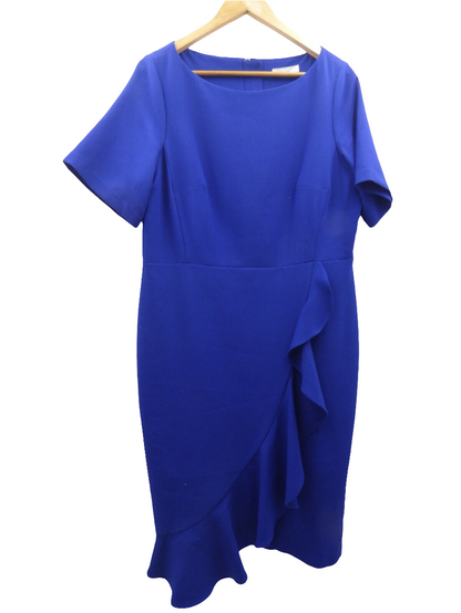 Peruna Short Sleeve Bright Blue Dress