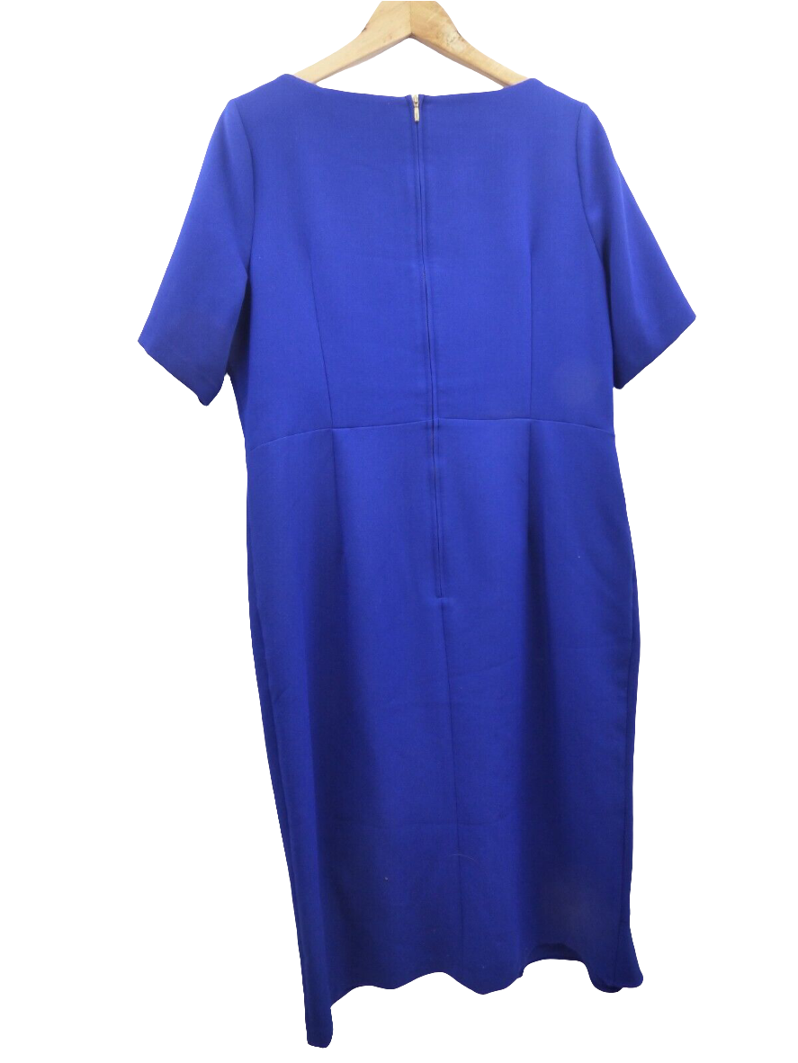 Peruna Short Sleeve Bright Blue Dress