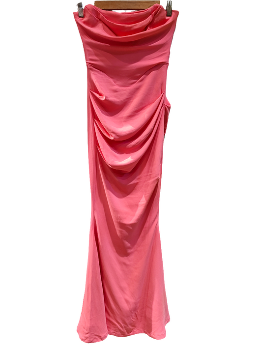 House Of CB London Milena Hot Pink Dress