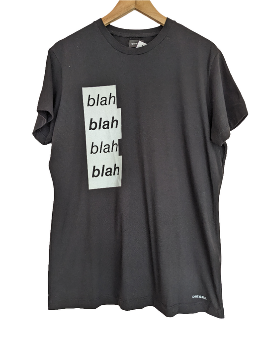 DIESEL Black BLAH BLAH T-shirt