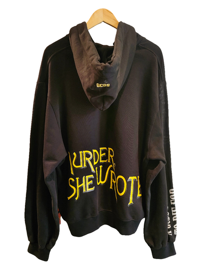 GCDS Rare Murder She Wrote Black Hoodie