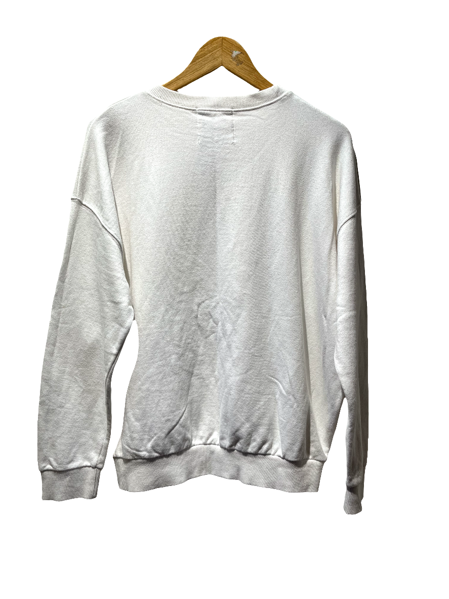 Printed White Sweatshirt