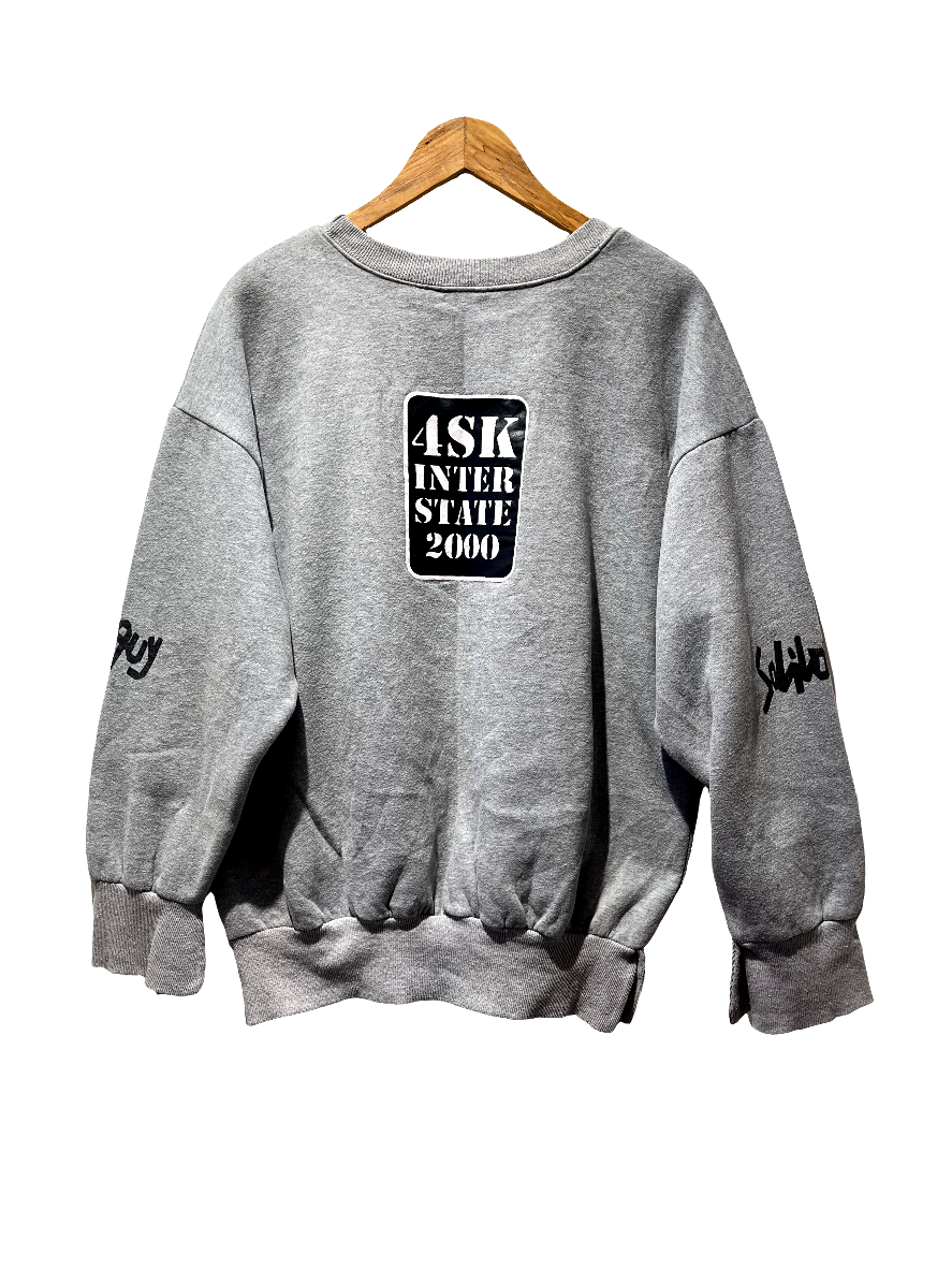 4sk Inter State 2000 Grey Sweatshirt