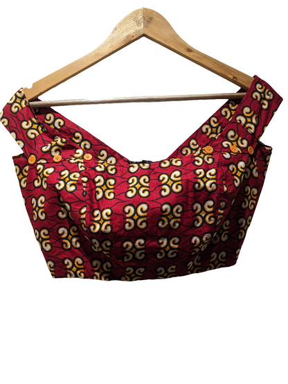 Maroon Printed Blouse