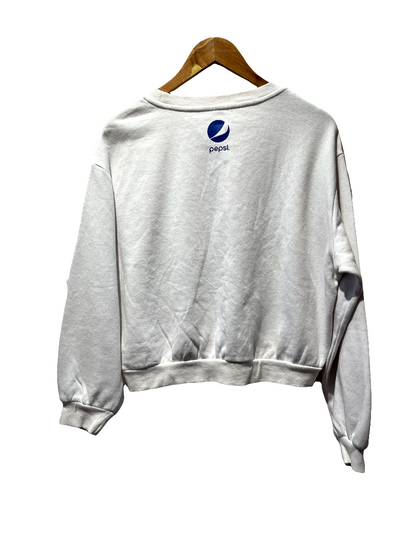 H&M Divided  White Pepsi Printed Sweatshirt