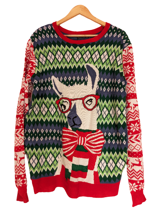 Crazy Christmas Llama Sweater