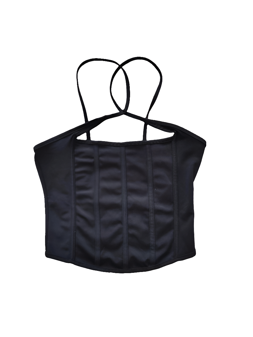 Bershka Strappy  Black Corset