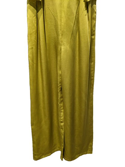 KM Label Golden Mustard Silk Jumpsuit