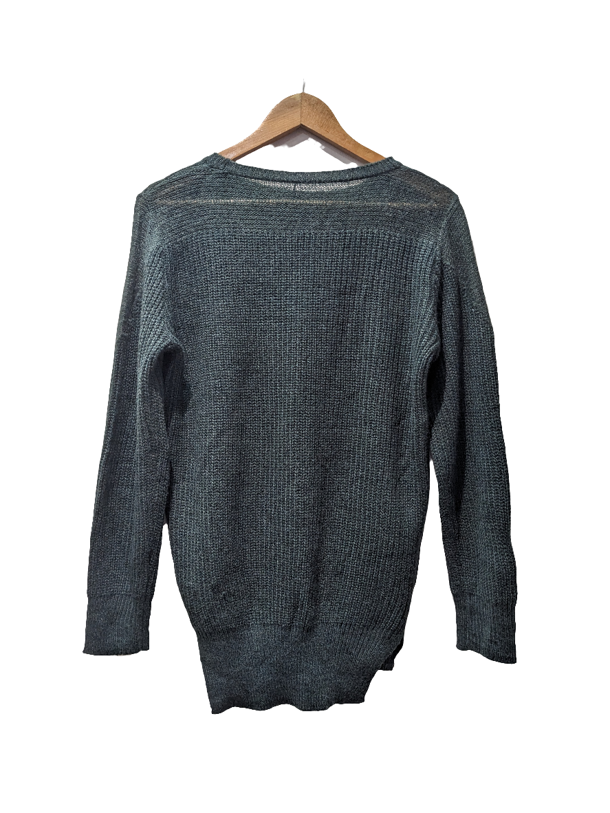 J By J Apostrophe round neck Green Sweater