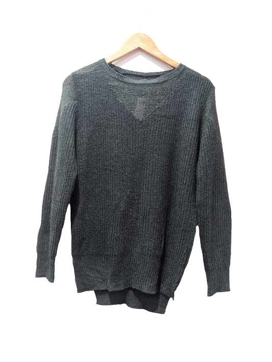 J By J Apostrophe round neck Green Sweater