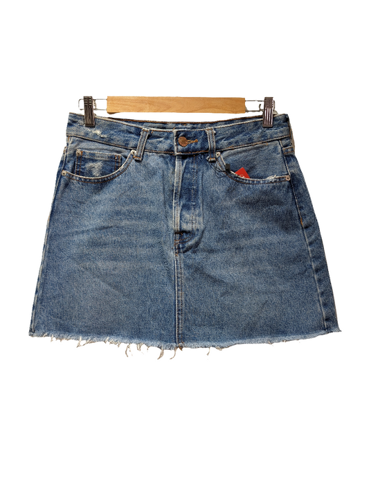 Bershka Denim Light Blue Skirt