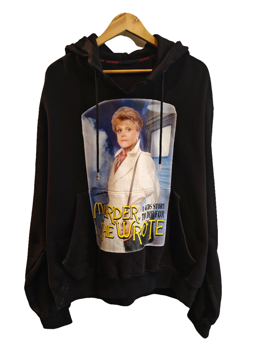 GCDS Rare Murder She Wrote Black Hoodie