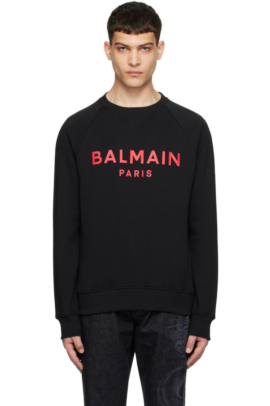 Balmain Paris Black Sweatshirt