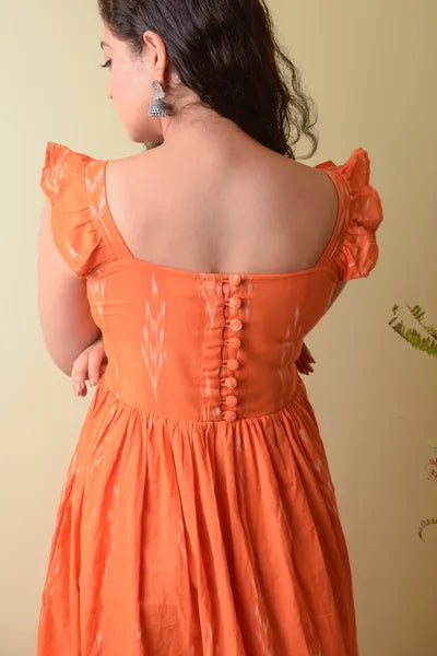 Adah Orange Dress