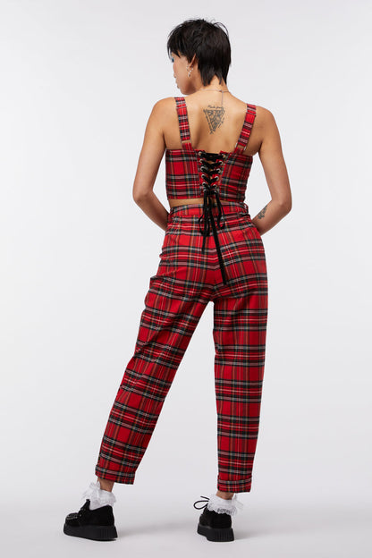 Party Time Tartan Corset Top