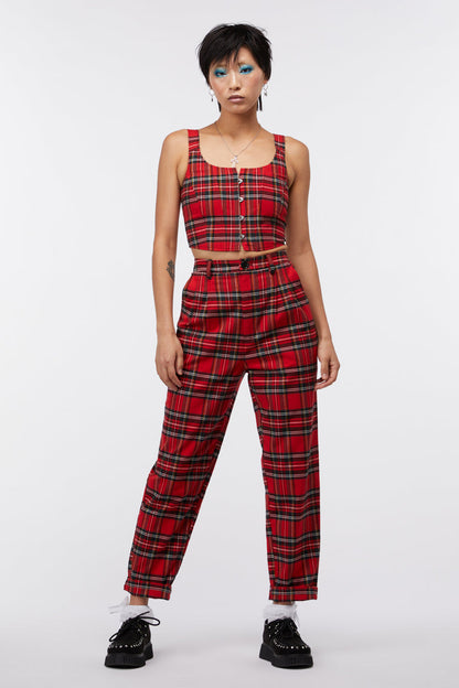 Party Time Tartan Corset Top