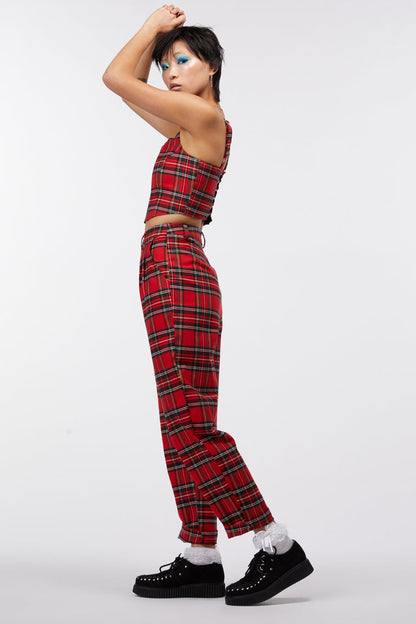 Party Time Tartan Corset Top