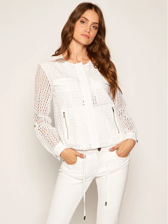 DKNY Veste De Mi-Saison Blanc Regular Fit