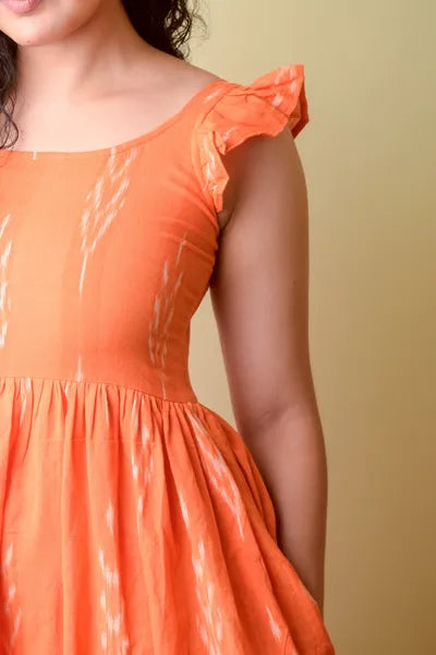 Adah Orange Dress