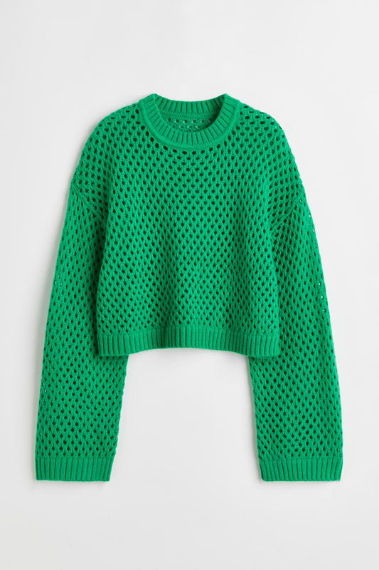 H&M Green Knit Top