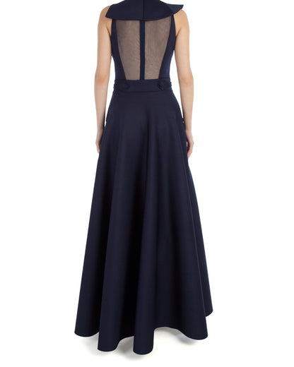 Dolly J Navy Glue Gown