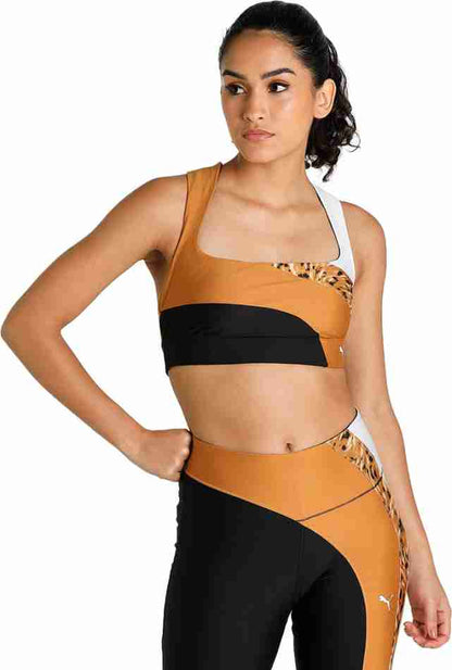 Puma Mid Impact Safari Glam Women Sport Bra (Set)