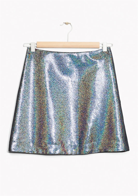 & Other Stories metallic Skirt