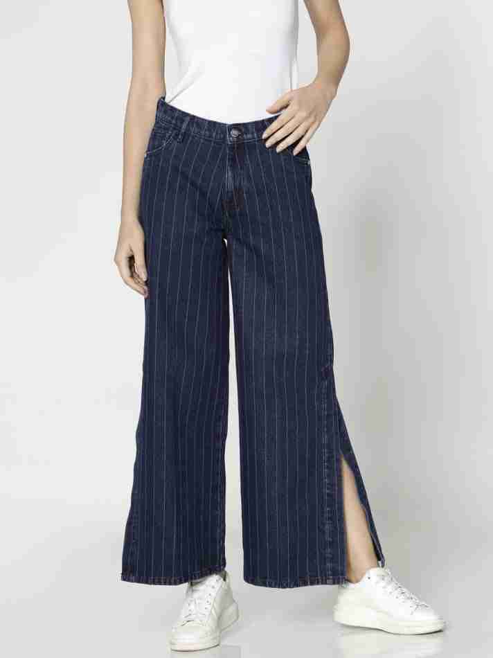 Only Striped Blue Jeans