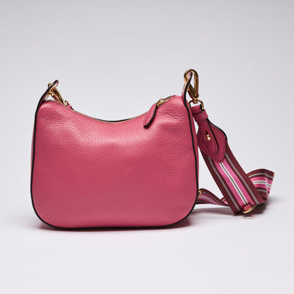 Prada Milano Pink Grained Leather Vitello Phoenix Messenger Bag