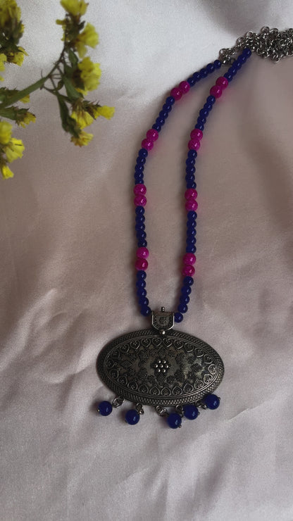 Ghughri Oxidised Necklace