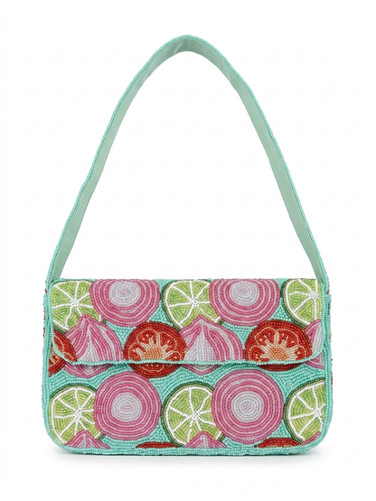 Citrus Beaded Bag